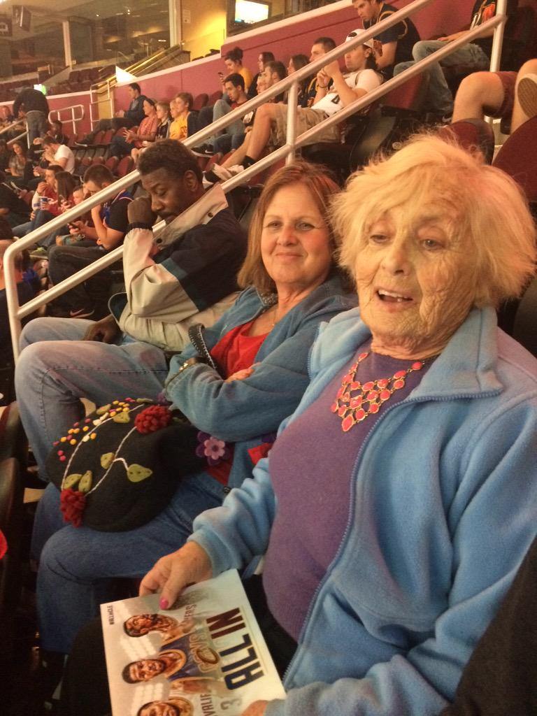 bzemelman's tweet photo. #ALLinCLE @TweetQTV The birthday girl wants a win for her birthday!!! http://t.co/iTQn8zdcQv