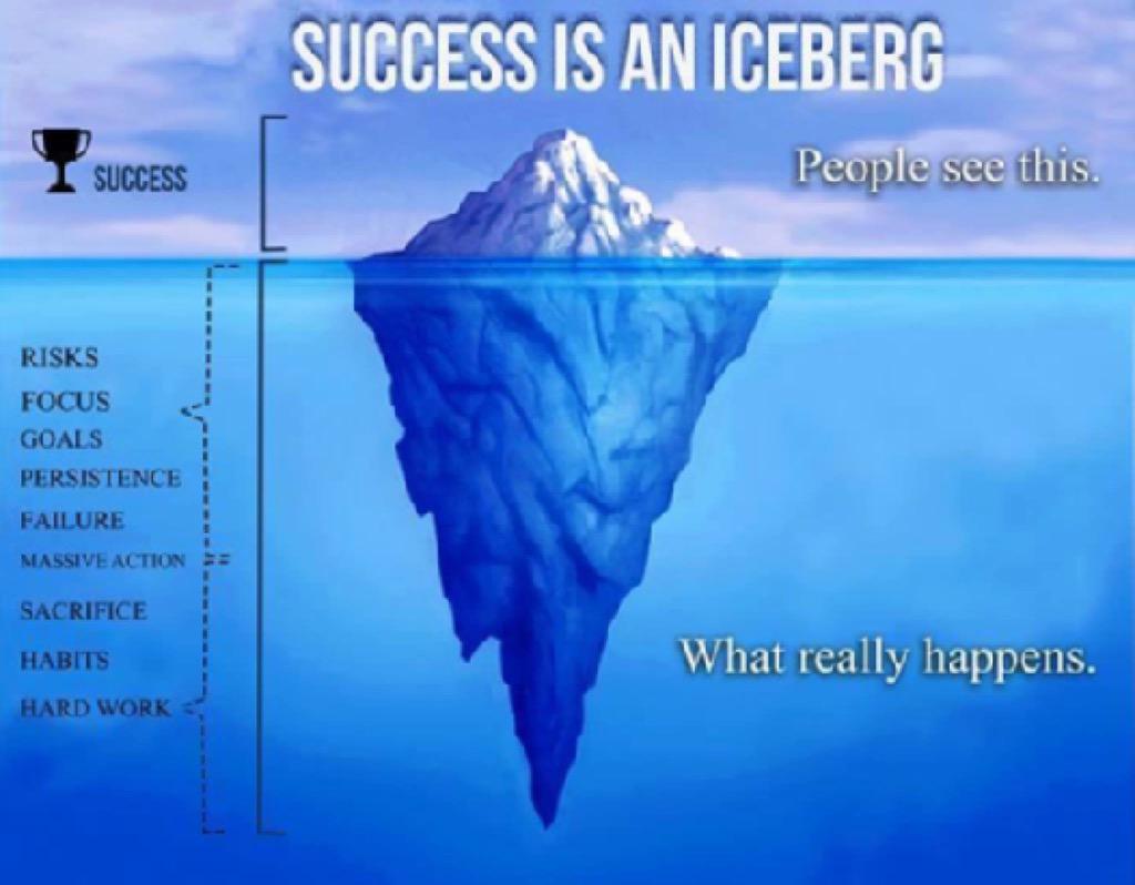 DaniWatkii's tweet photo. Porter: Success is like an iceberg. Don't give in to "Shiny Ball Syndrome"! #augcomm #AGOSCI2015 http://t.co/dZ55BbkWPp