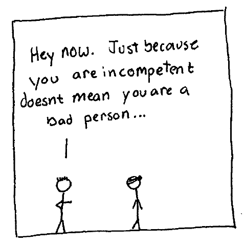KneeDeepComics's tweet photo. Thursday's comic! Enjoy! And don't be that person... well, don't be either of those people. #BackHandedComplements http://t.co/CXOONGik6U