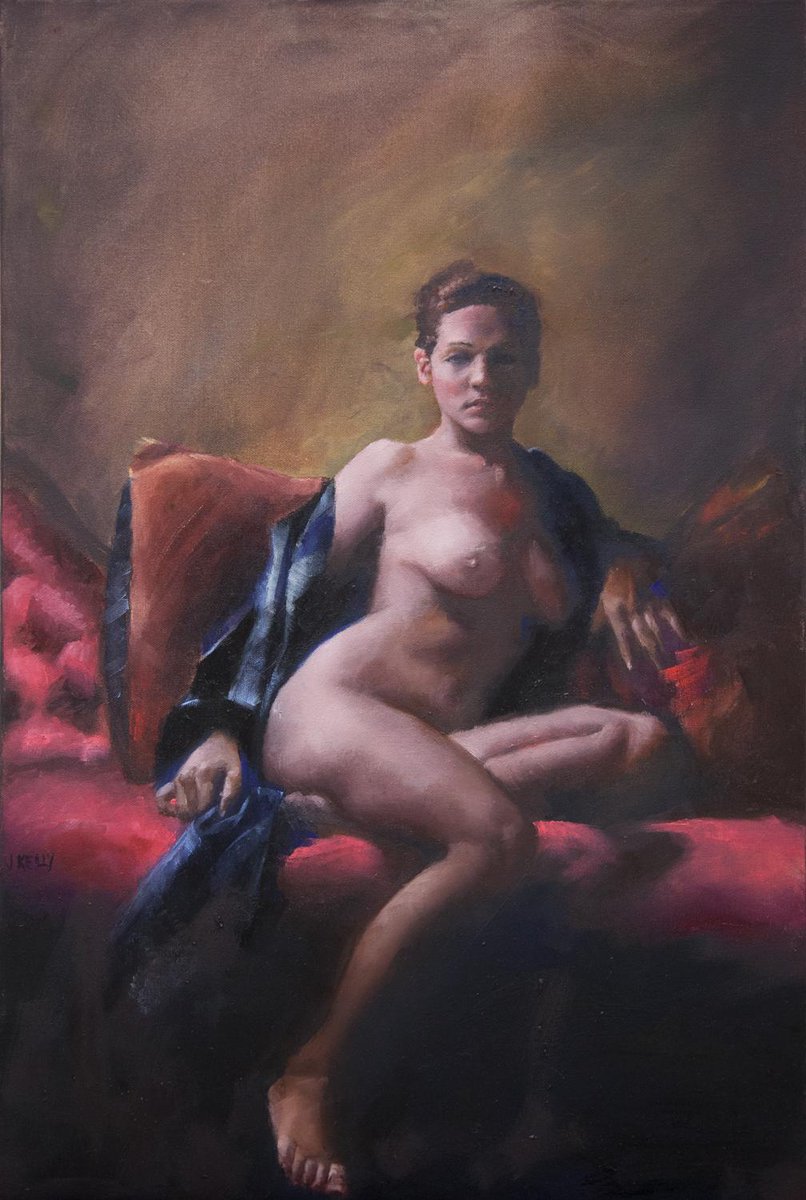 Stephanie Sitting 2013 #art #artist #figurepainting #academicpainting #painting #oilpainting