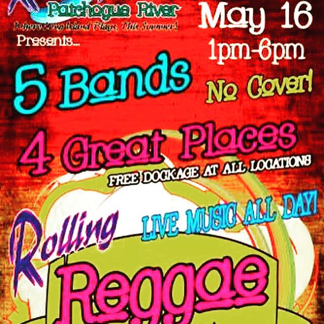 DublinDeckTiki's tweet photo. This is happening on Saturday at Dublin Deck #RollingReggaeFest #Patchogue #DublinDeck #Reggae #Rolling #FiveBands http://t.co/1abaDZEwXr