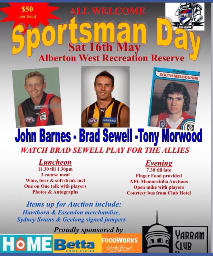 Afgar90's tweet photo. @GippslandFooty @BradSewell12 gets welcomes to the D.W.W.W.W Allies this weekend http://t.co/kwJgQJio7m