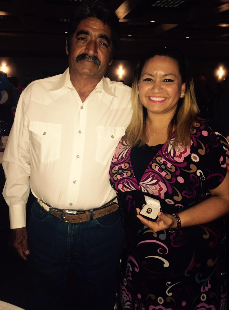 sigutierrez0719's tweet photo. My date for the Employee Recognition Dinner, my Dad #daddysgirl #urthe1bisd #10yrsofservice http://t.co/jhdYXU7jlh