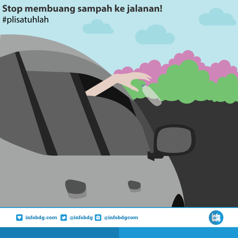 infobdg's tweet photo. Eits jangan buang sampah ke jalan ya! Jalanan bukan tempat sampah, yuk jaga kebersihan Bandung :) #plisatuhlah http://t.co/EKzCpUymYz