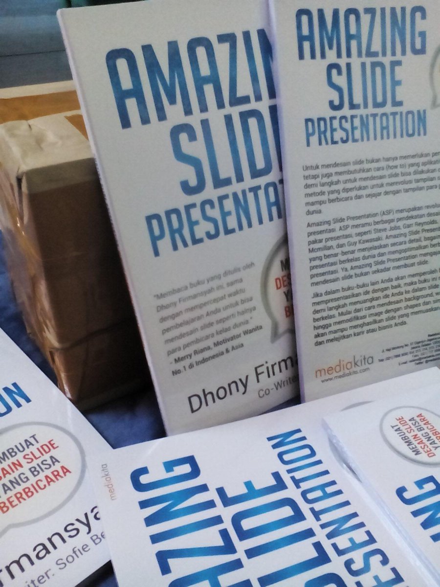 BhenyPSatyawati's tweet photo. Alhamdulillah...paket buku #AmazingSlidePresentation sudah tiba di Makassar.Mb @sittiyunus siap berbagi ilmu http://t.co/RGFNCkebAk