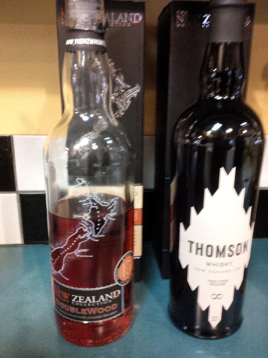 QuaichYYC's tweet photo. Whisky nr2 and 3- #thompsonwhisky #twotone and @NZWhiskey http://t.co/fTxAsiPvcX