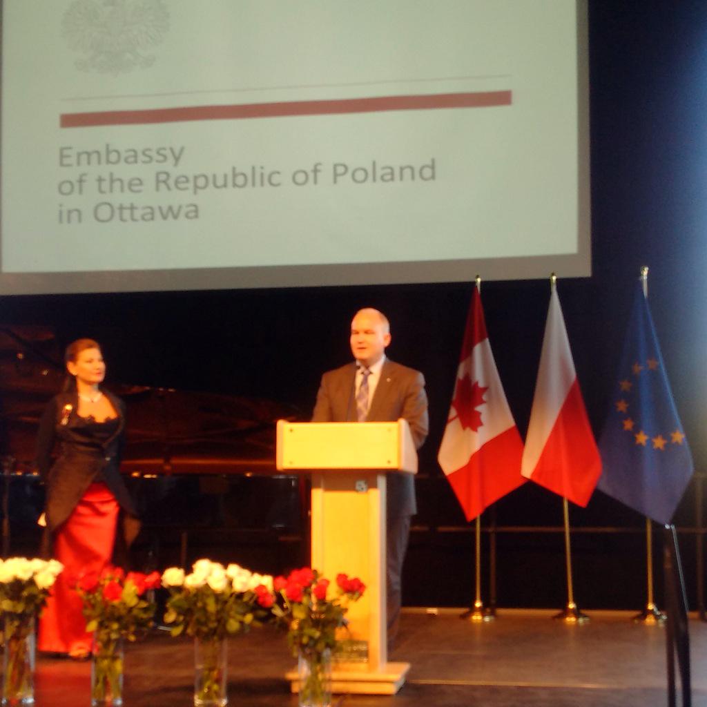 erinotoole's tweet photo. Moving evening at the @CanWarMuseum to celebrate Polish National Day, #VE70 & our strong bond w Poland @PLinCanada http://t.co/RDFEg1xozI