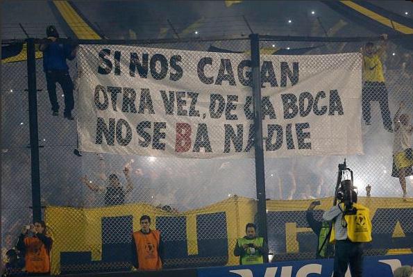 RiverLPM's tweet photo. Esta bandera la vimos en el primer tiempo en la Bombonera. http://t.co/oX1UZ5gbbx