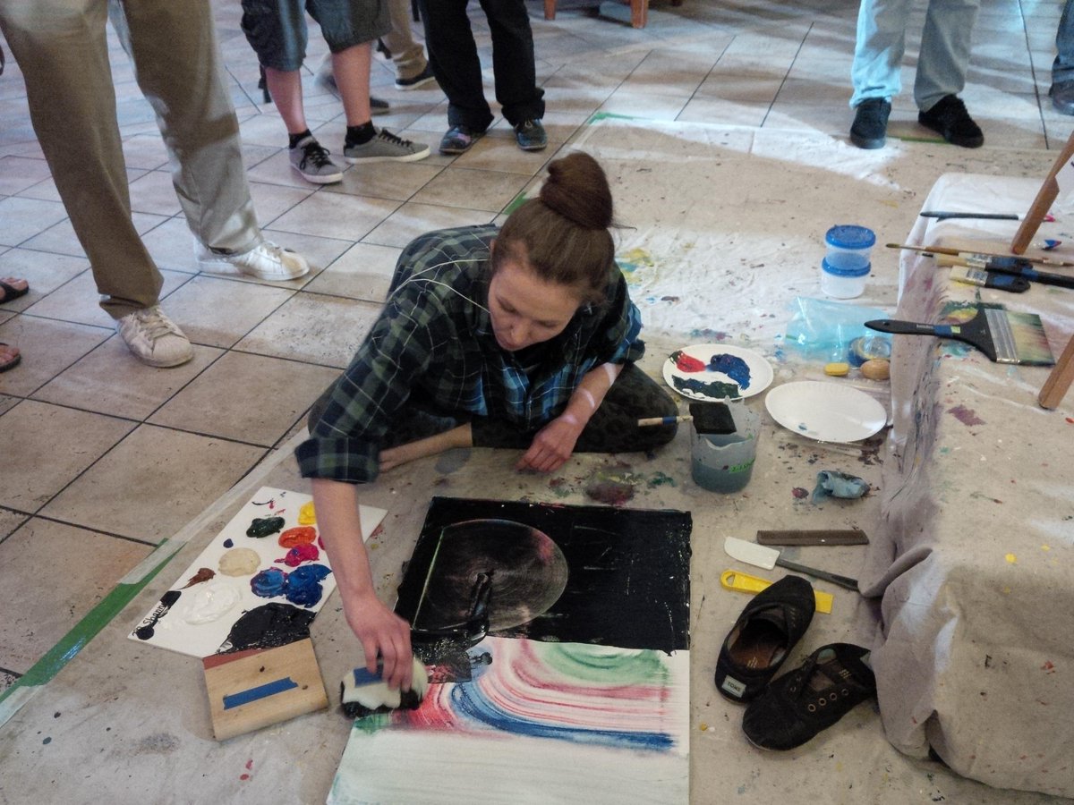 gary_paiva's tweet photo. Great night at Art Battle 269 - Brampton. Fantastic work from all the artists. #artbattlebrampton #ab269 http://t.co/BKK2eY9v46
