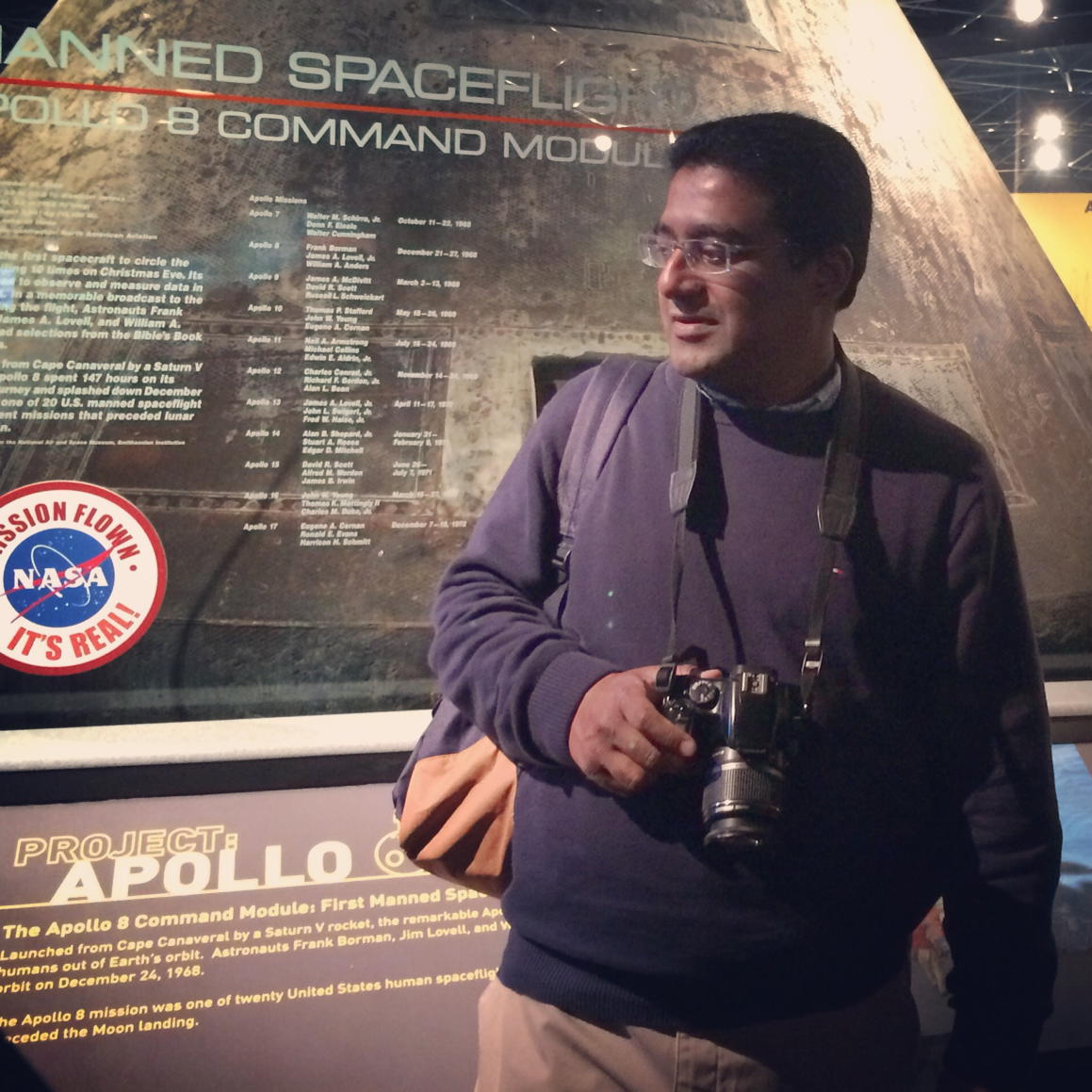 SharePointMax's tweet image. Me, my camera and the #apollo8 #commandmodule at #msichicago #illinois