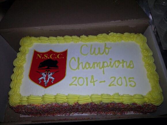 NSCC1903's tweet photo. Club championship cake for 2014-2015 http://t.co/ysQco1nbzS