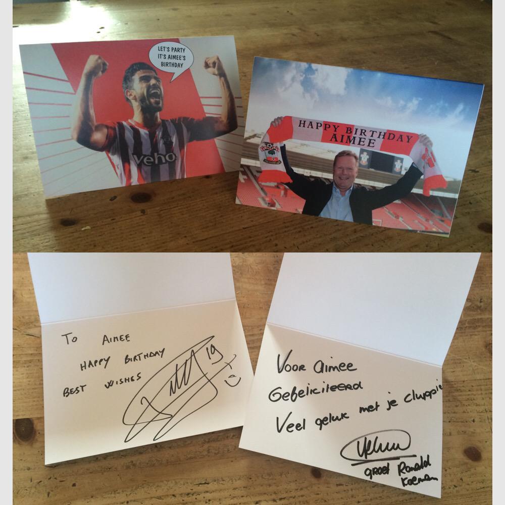 Birthdaypost from Southampton!! Thankyouu so much! <a href="/KitmanForbesy/">Mark Forbes</a> 😊 <a href="/Feyenoord/">Feyenoord Rotterdam</a>