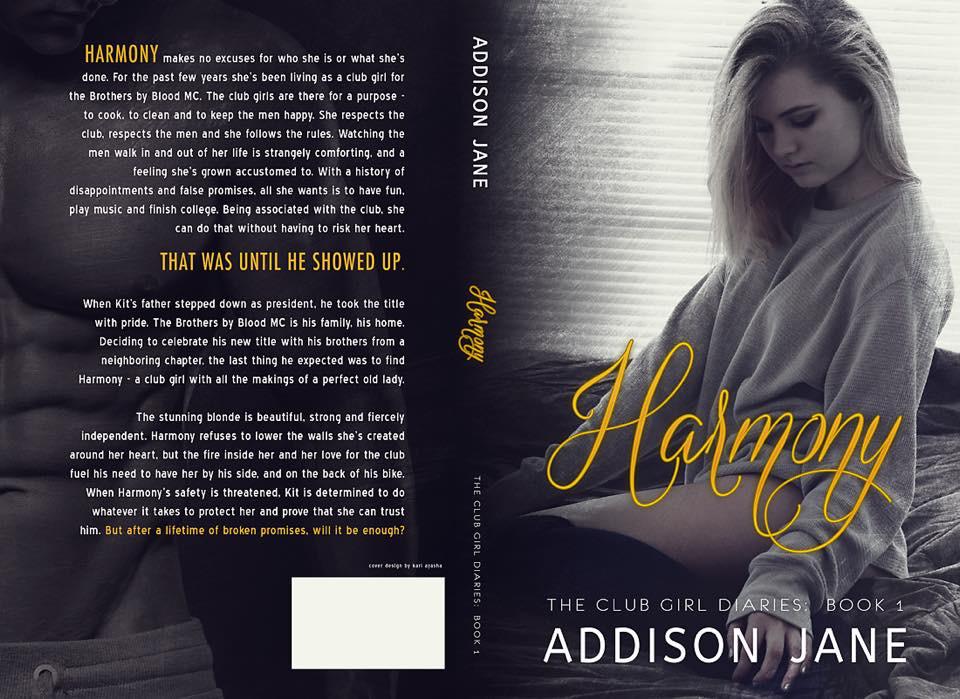 RomanceReaderz's tweet photo. Cover reveal Harmony by Addison Jane http://t.co/ujfK3as50B