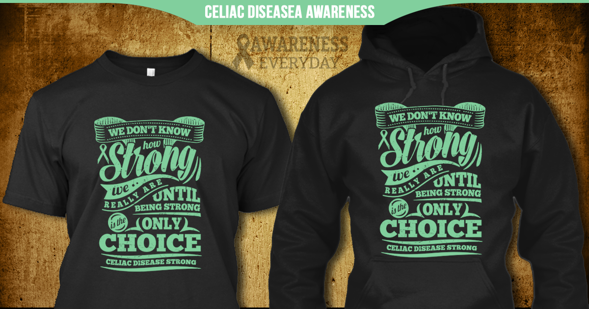 AwarenessEvery's tweet photo. #CeliacDisease Awareness tees, hoodies, tanks &amp; vnecks now available. http://t.co/mNkwk9US5F http://t.co/Yw2c8qDKsQ