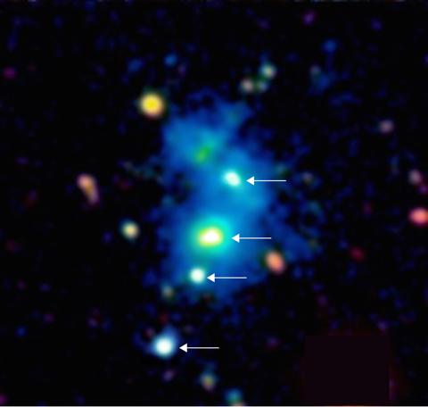 DeepStuff's tweet photo. Astronomers Baffled by Discovery of Rare Quasar Quartet http://t.co/qlj8M0xDJZ #Science http://t.co/Pi42vjAF9z