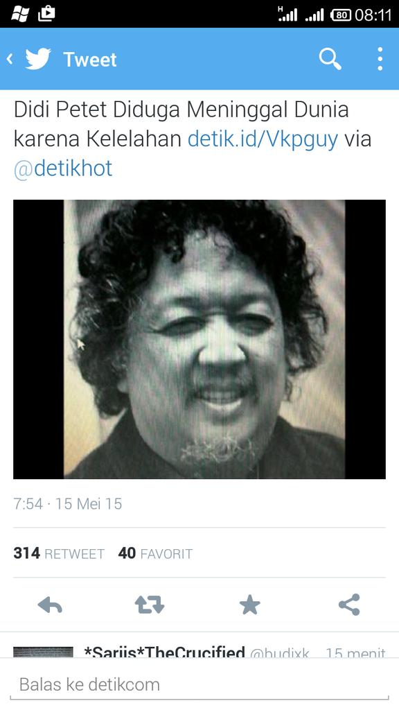foodcourtmusic's tweet photo. Aktor sepuh parantos pensiun mgi di Hpunten sgla klepatan na sing janten Motivasi kanggo seniman jaya raya Indonesia. http://t.co/ic6Uho5GsX