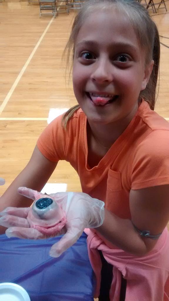 CHLisaD's tweet photo. My daughter loved dissecting the cow eye tonight.... May have a surgeon on my hands. #itstunk #believeinyourself http://t.co/NUwBoPJ0iF