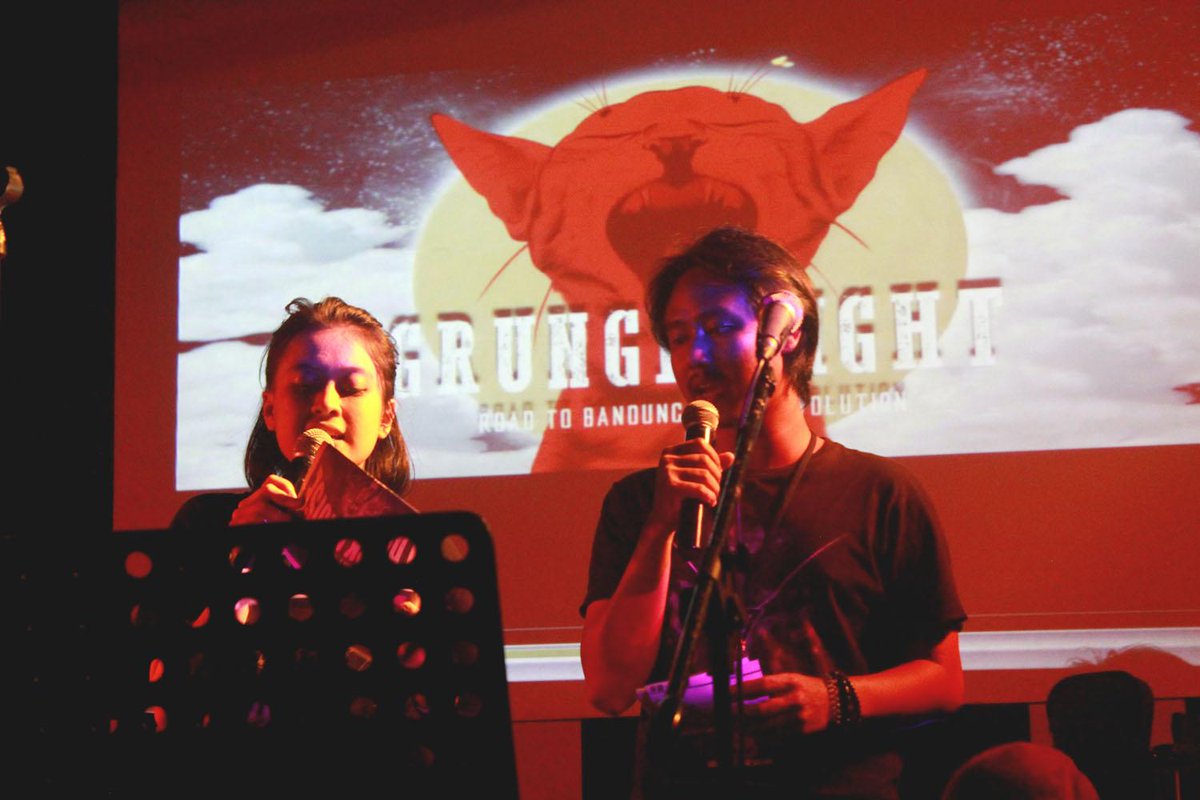 @raishaism mc kondang  #Grunge Night at Time Square