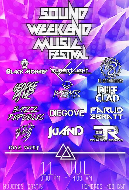 SoundWeekendMF's tweet photo. Todo listo mi gente ven y acompaña nos a unos de los grande festivales de música electrónica en la zona sur #EDM #SW http://t.co/tWaKuhP84z