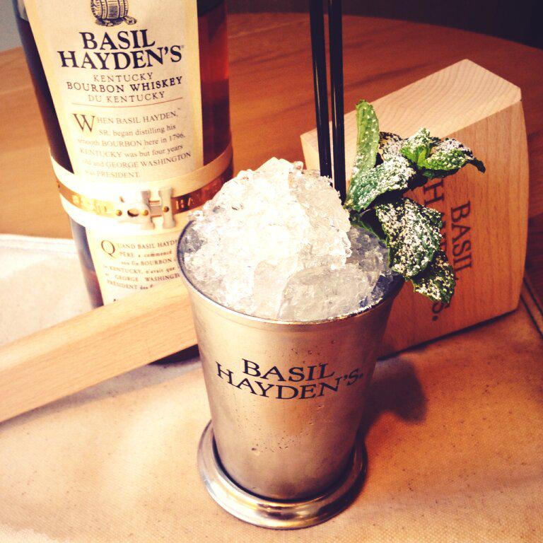 Crushing some #BasilHayden's #Bourbon #Mint #Juleps @doyousaiwoo !! Just ten bucks for the rest of May, woo hooo!