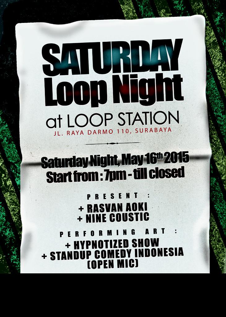 loopstationsub's tweet photo. Saturday Loop Night

May 16th 2015 http://t.co/ADG8Y4Otti
