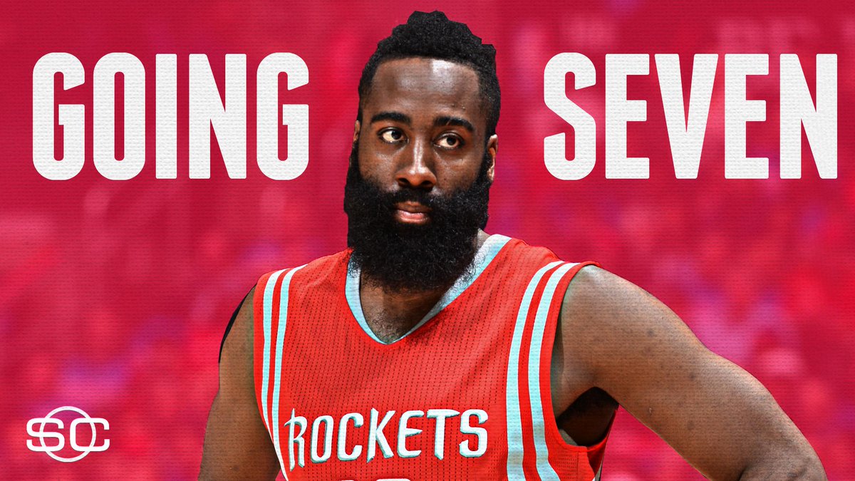 SportsCenter's tweet photo. WOW! Rockets rally from 19-point deficit to stun Clippers, 119-107.
Game 7 will be in Houston on Sunday. http://t.co/z2pI726iYJ