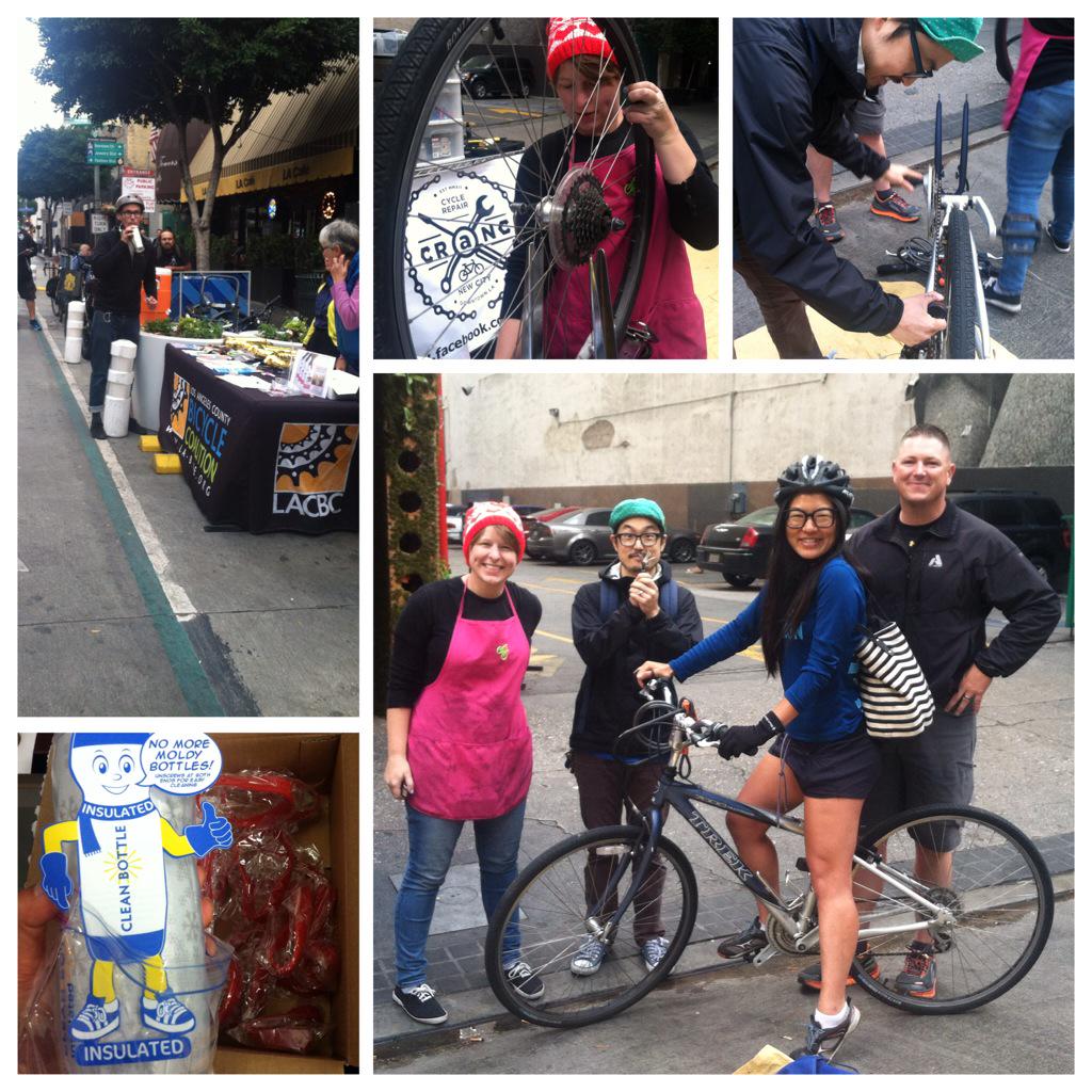 missannekim's tweet photo. Thank you @lacbc @metrolosangeles #cranc213 for a #BikeMakeover! #biketoworkday2015 #BikeWeekLA @mridleythomas http://t.co/VGpR73L1D1