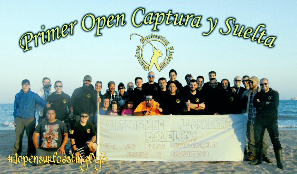 Surfcasting_Bcn's tweet photo. #1opensurfcastingCyS #pesca #surfcasting #fishing #capturaysuelta #CyS falta gente k vino mas tarde @Adicsurfcasting http://t.co/719MngHD5o