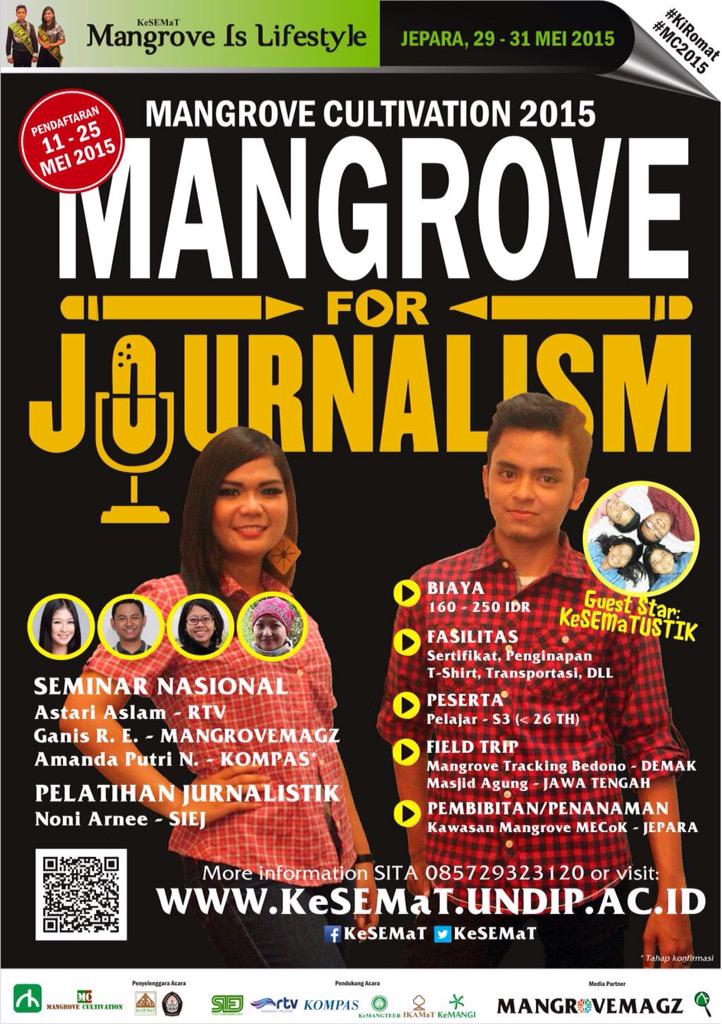KeSEMaT's tweet photo. Semnas Mangrove &amp; Jurnalistik @KeSEMaT | KOMPAS @GanisRE @MANGROVEMAGZ @aernee @jurnalis_siej @AstariAslam @langitRTV http://t.co/mRnmlmR257