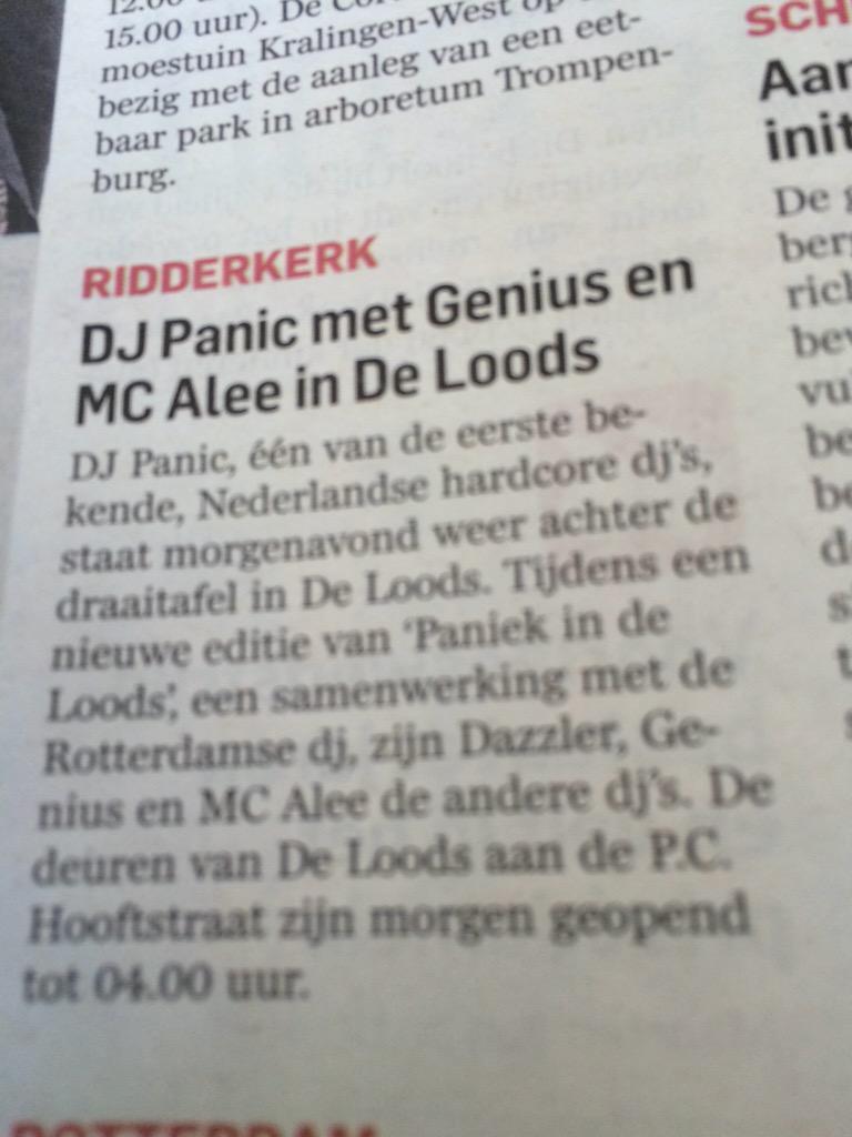 karinkayadoe's tweet photo. Dj Panic morgen in de loods #ridderkerk http://t.co/PusmCZWacM