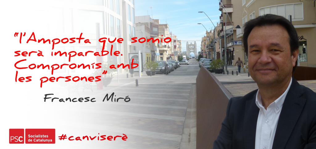 FrancescMiroM's tweet photo. La creació de llocs de treball és el nostre principal objectiu. Al costat de la gent. Vot útil #canviserè http://t.co/SFUePRj3f1