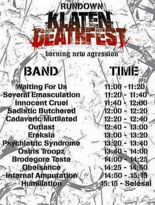 #klatendeathfest #borningnewagression