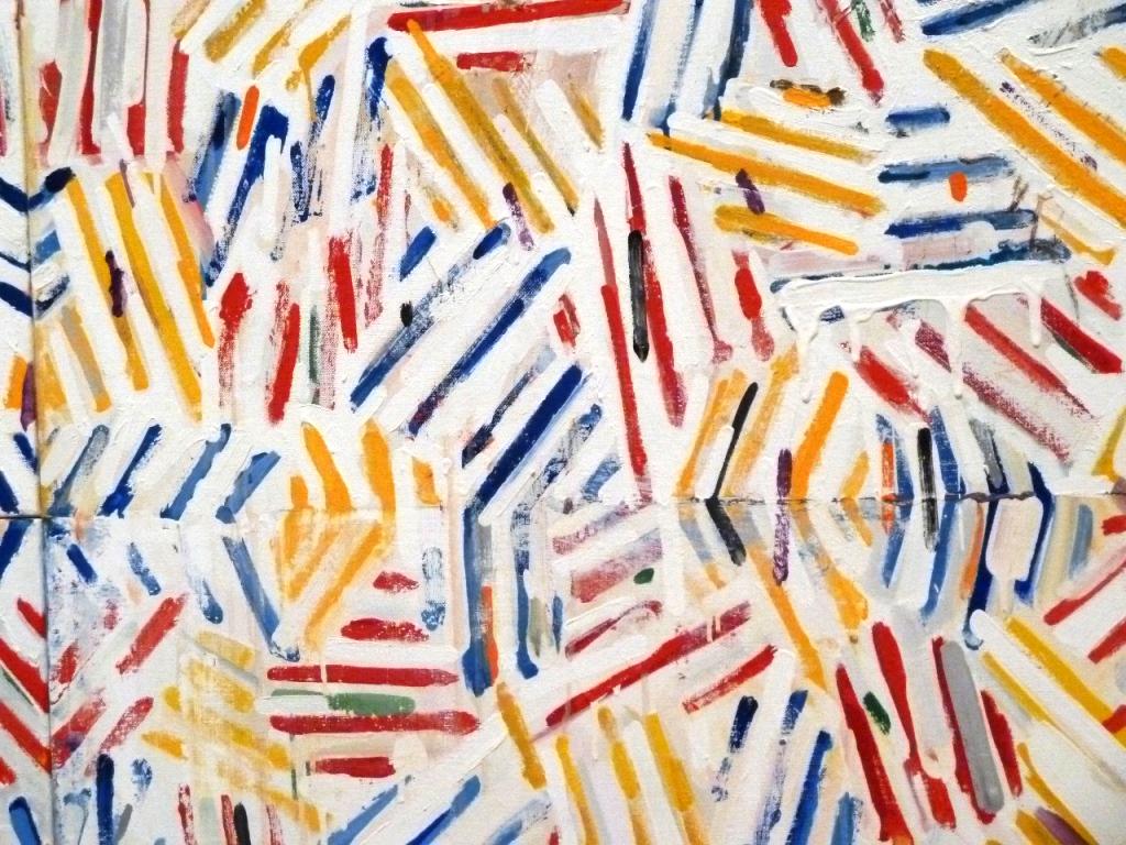 Happy birthday Jasper Johns! Here\s \"Corpse and Mirror II\" (detail), 1974-75, 