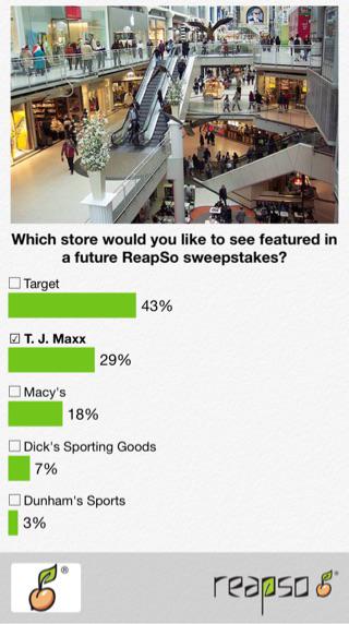 WeeksAmiej's tweet photo. I chose T. J. Maxx. Agree? Cast your vote on #ReapSo! http://t.co/0ZTb22qgfw http://t.co/FxhFRuaiBs