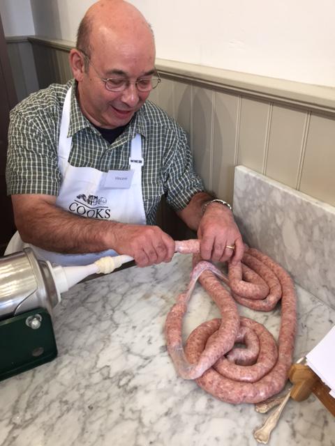 Butcher_Dlish's tweet photo. Vince made sausage in our butchery class yesterday @CooksatCarlton  http://t.co/obbo0w7OWu http://t.co/QdvPAeHzbd