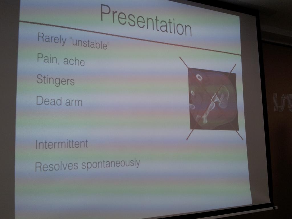 AnjuJaggi's tweet photo. #LSM2015 @DuncanTennent Subtle posterior labral tears interestingly dont give symptoms of instability. http://t.co/qMotYZgvGO