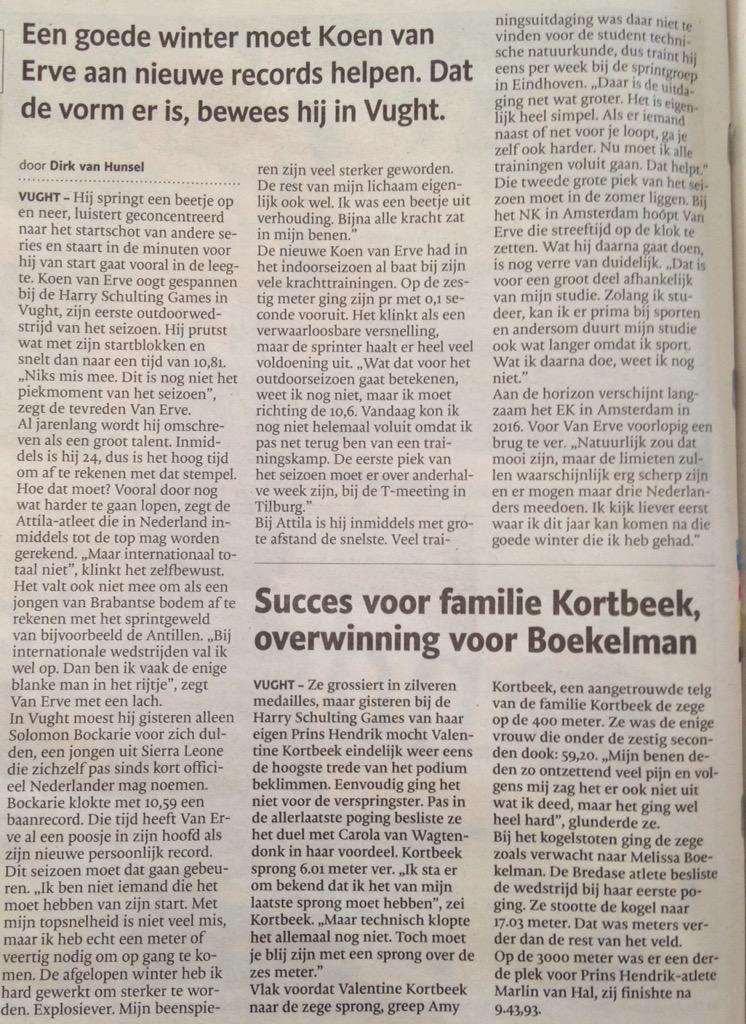 HSGvught's tweet photo. 'Van Erve zoekt naar nieuwe records'#atletiek #100m #HSG2015 @Atletiekunie @TMeeting http://t.co/aJjBn5WSXk