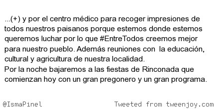 IsmaPinel's tweet photo. Durante esta mañana estaremos por las calles de nuestro pueblo (+)... http://t.co/OkRyOmtX1O