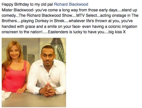 Happy Birthday Richard Blackwood !!! 