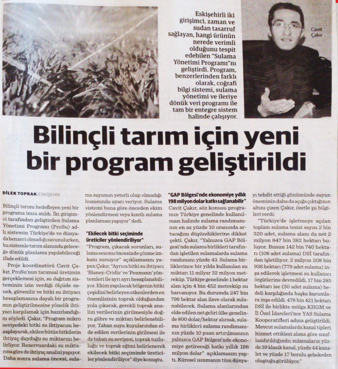 dunya_eskisehir's tweet photo. http://t.co/xmn94aT6O0 #prosu #tarım #sulama @CakirCavit http://t.co/SoZGHoyqCz
