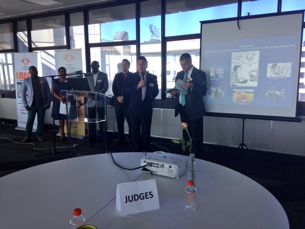 ujlibscience's tweet photo. #UJ #ResearchUJ The judges: 3-minute Theses Competition #feedback on presentations @mediauj @SCIENTIAEUJ @ResearchUJ http://t.co/w6dTMhQCZA