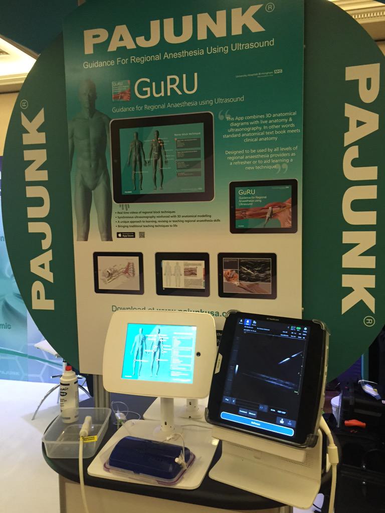 raguruapp's tweet photo. @GEHealthcare @Pajunk working together to help develop Block GuRU, please come and see us at #ASRASpring2015 http://t.co/VJxfzpe1hW
