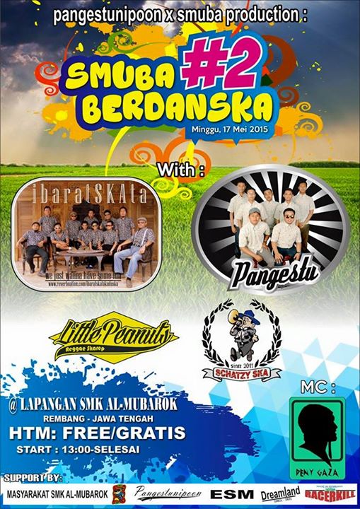 Minggu ,17Mei2015 di Lapangan SMK AL-mubaROCK JL Rembang-Blora (selatan polres)
HTM: Gratis!!
#KeepSkankinTheCity