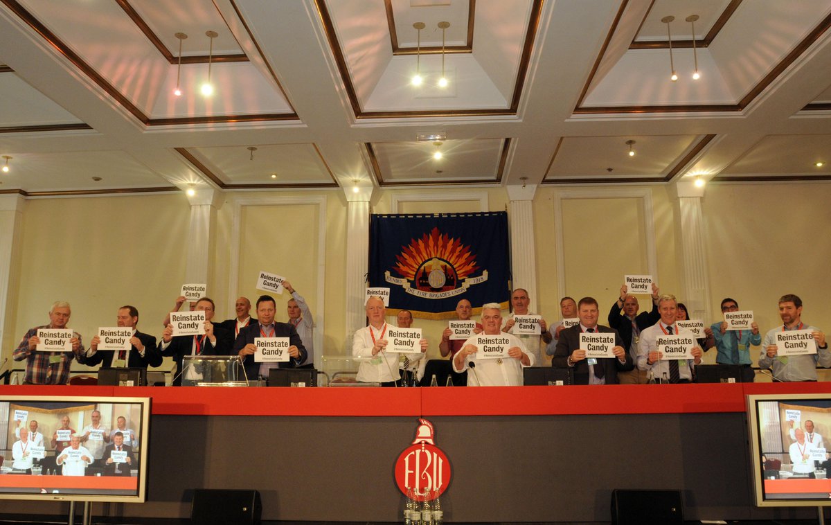 fbunational's tweet photo. #FBUconf15 supports the campaign to #ReinstateCandy sacked #PCS rep at the National Gallery http://t.co/IaRhEP08HN