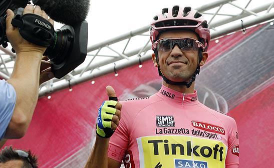 Maglia Rosa Contador FOTO | GIRO d'Italia 11a tappa oggi: Forli'-Imola Autodromo Ferrari, info diretta tv streaming (VIDEO) 20 maggio 2015