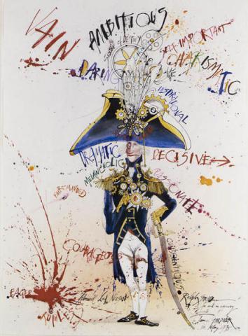  1936, \Happy Birthday\ Ralph Steadman. Here\s his cartoon of Nelson   
