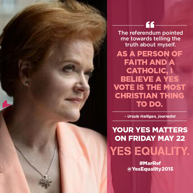 Yes Equality on Twitter: "Ursula Halligan, political editor of TV3, supports a Yes vote as a Catholic & a lesbian. http://t.co/yfee2J0pdO http://t.co/JMhUKZKu3A" / Twitter
