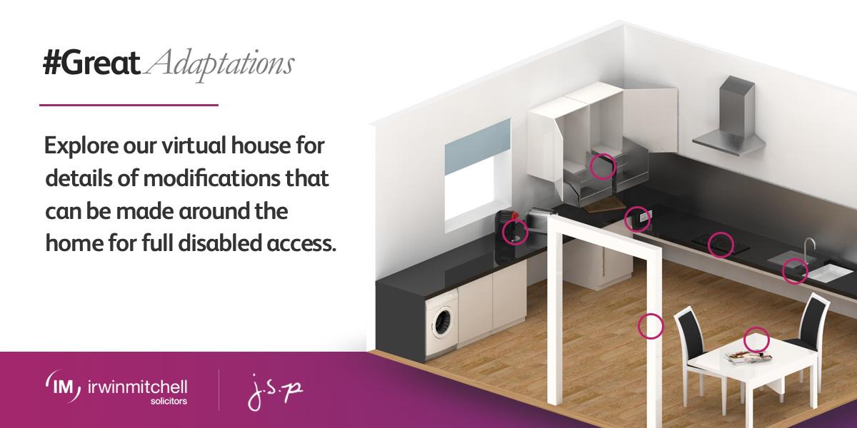 irwinmitchell's tweet photo. #GreatAdaptations, explores changes to the home that can assist #disabled people http://t.co/n45NhNtegN @JSParkerLtd http://t.co/lt7R0VtPN8