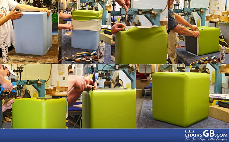 ChairsGBcom's tweet image. The manufacturing process of our cube stools in images! #furniture #cubestools #manufacture #essex #commercial