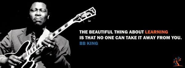 Blues'un kralı BB King hayata veda etti.

"Öğrenmenin güzel tarafı, öğrendiklerinizi kimse sizden alamaz" 

- BB King